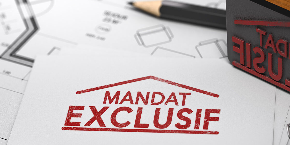 Mandat exclusif de vente ou de location dans une agence immobilière. Donner l’exclusivité à un agent immobilier