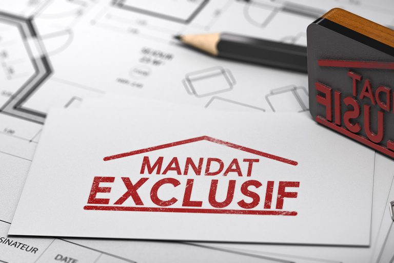 Mandat exclusif de vente ou de location dans une agence immobilière. Donner l’exclusivité à un agent immobilier