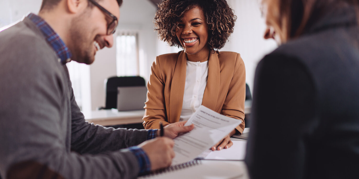 Businessman signing contract on the meeting
