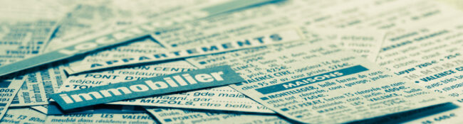 petite annonce immobilier – journal d’annonces en bandeau