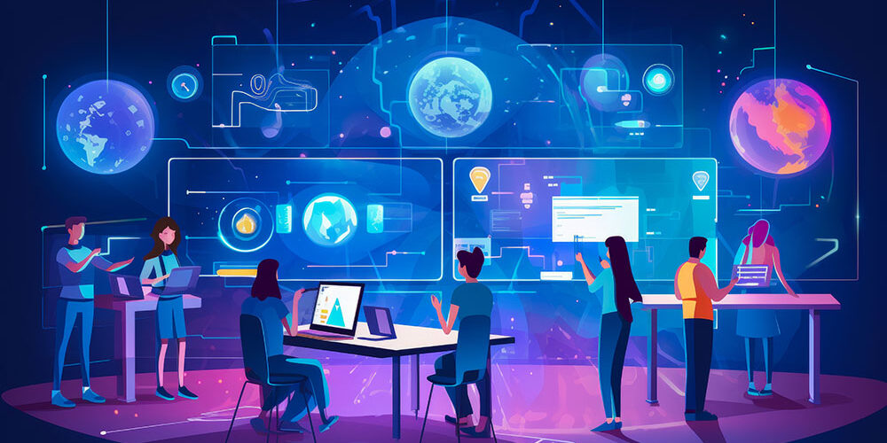 Multicultural learners engage in a holographic digital learning